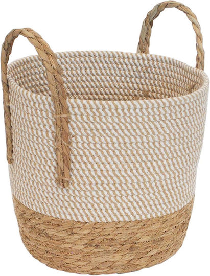 Mod8 Декоративна кошница Текстил с дръжки Beige 27x27x25бр
