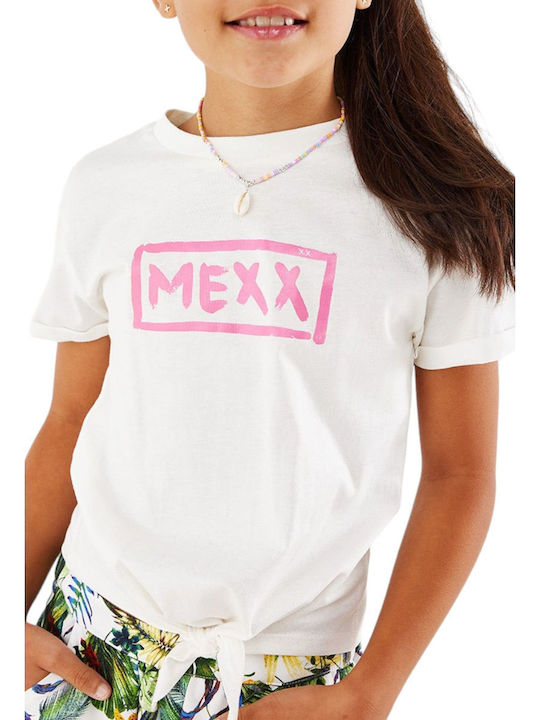 Mexx Kids' Blouse Short Sleeve Off White