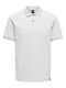 Only & Sons Men's Short Sleeve Blouse Polo White