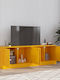 Шкаф за телевизор Метален Mustard Yellow Д134xШ39xВ44см