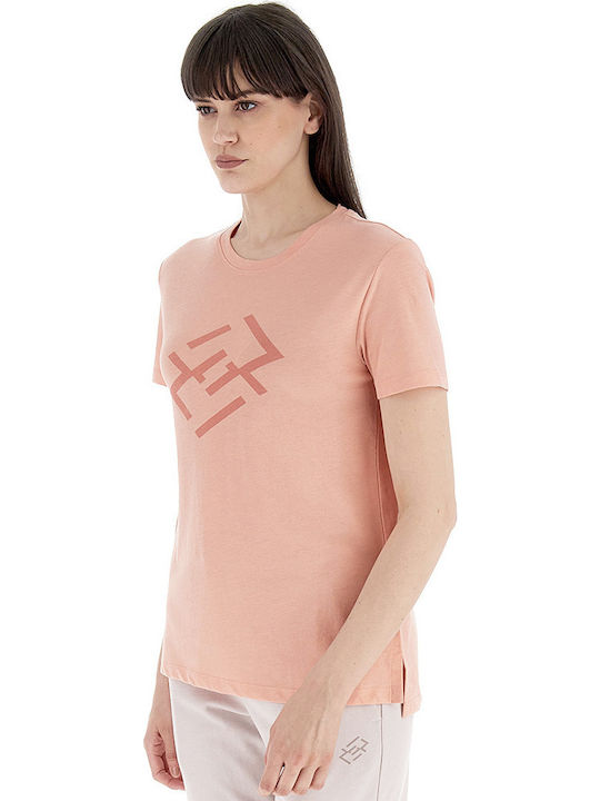 Lotto Smart Γυναικείο T-shirt Πορτοκαλί