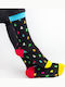 Crazy Socks Bărbați Șosete Black 1Pachet