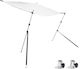 vidaXL Tenta Barca Aluminiu M170xL170xH113cm Alb Culoare