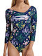 Blue Hunter One-Piece Swimsuit Blue