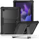 Techsuit Flip Cover Ανθεκτική Μαύρο Samsung Galaxy Tab S7 Plus, Samsung Galaxy Tab S8 Plus