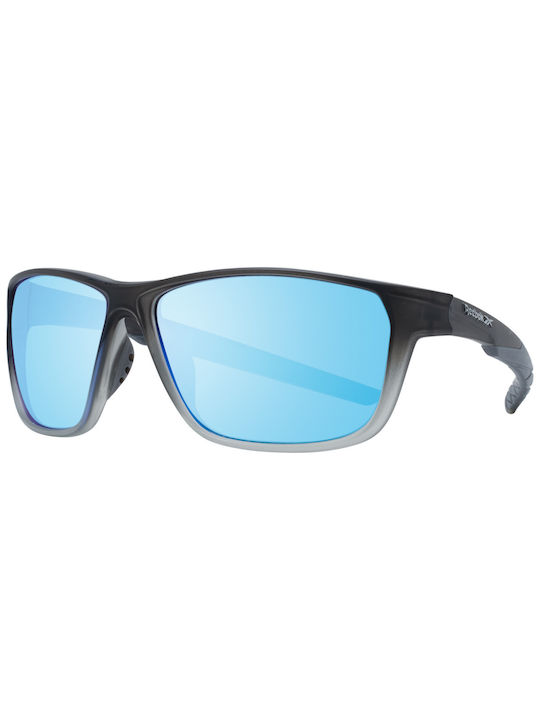 Reebok Sonnenbrillen mit Gray Rahmen und Hellblau Spiegel Linse RV9314 6001