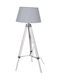 Grundig Floor Lamp H100xW63cm. with Socket for Bulb E27 Gray