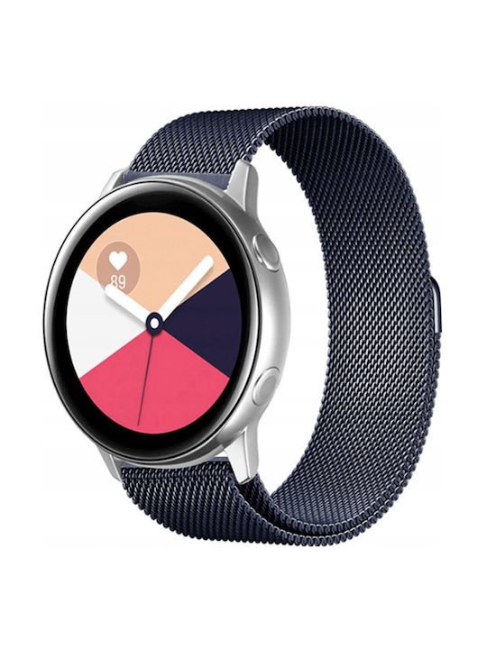 Spacecase Armband Rostfreier Stahl Blau (Galaxy Watch 42mm)