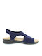 Sandale Casual Damă Anatomici Din Piele Albastru Marin