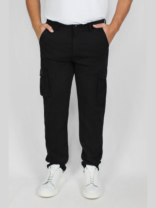 Kingston Pantaloni pentru bărbați Cargo cu Croială Normală Black