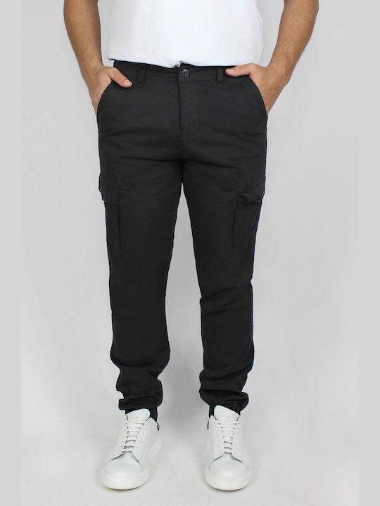 Kingston Pantaloni pentru bărbați Cargo cu Croială Normală Charcoal