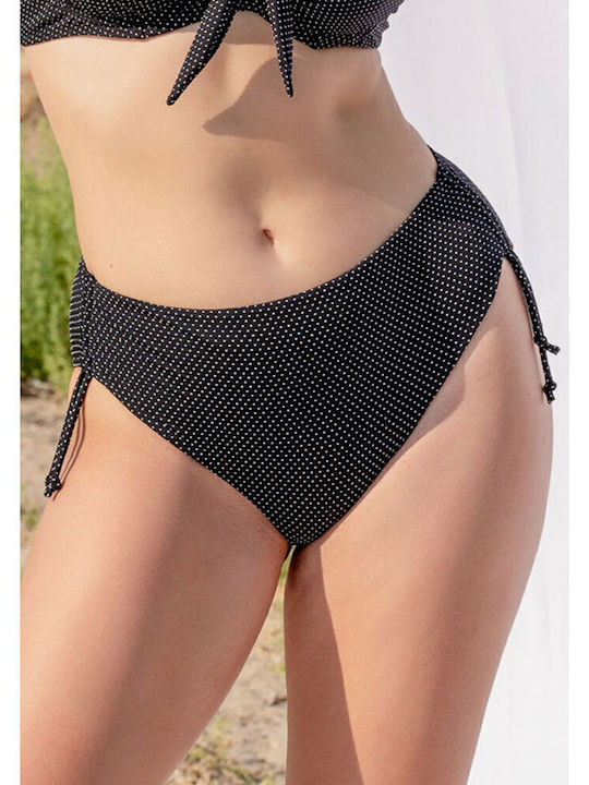 Bikini Slip Hohe Taille Black