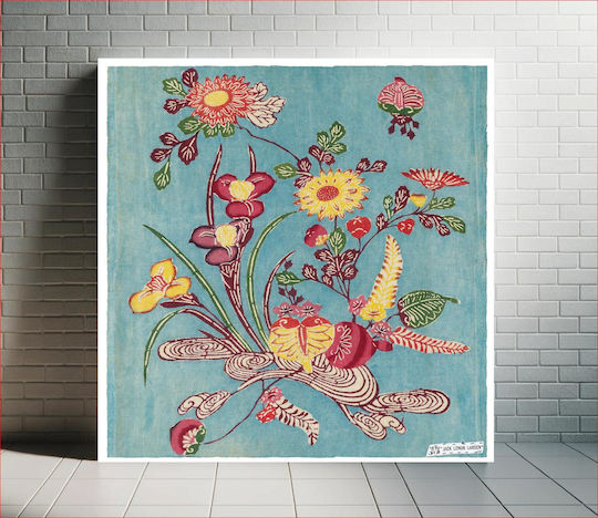Design; Gemälde Stoff 110x110cm