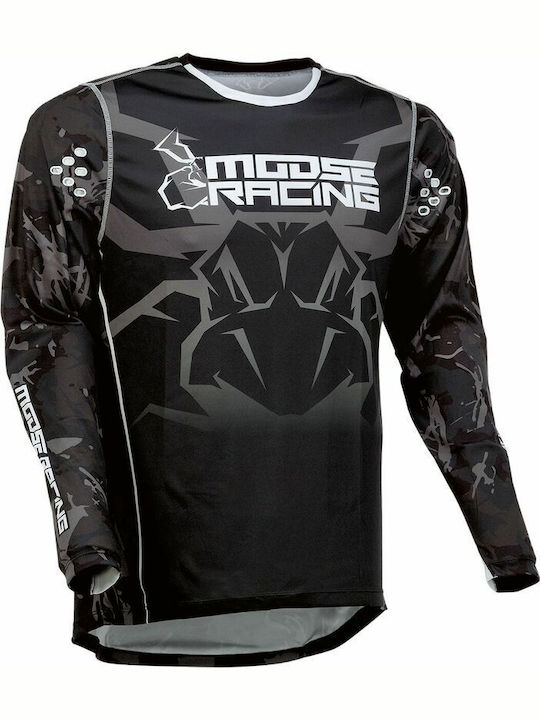 Moose Racing Pentru bărbați Tricou Motocross Mânecă lungă Negru Culoare