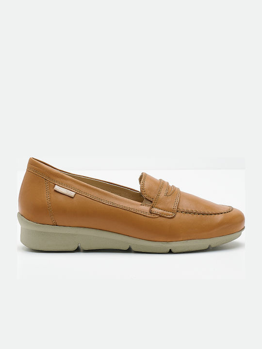 Mephisto Δερμάτινα Γυναικεία Μοκασίνια Brandy B...