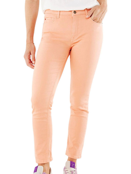 Damen Jeans Hosen in Slim Passform Koralle BM0508023W-Koralle