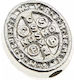 Oval Perforated Silver Cross 1cm 50pcs Nu2323 N...