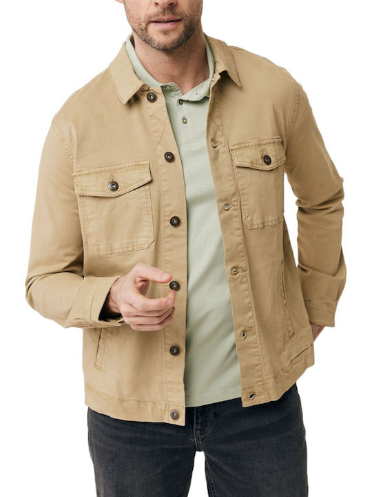 Mexx Herren Jacke Lässig Sand