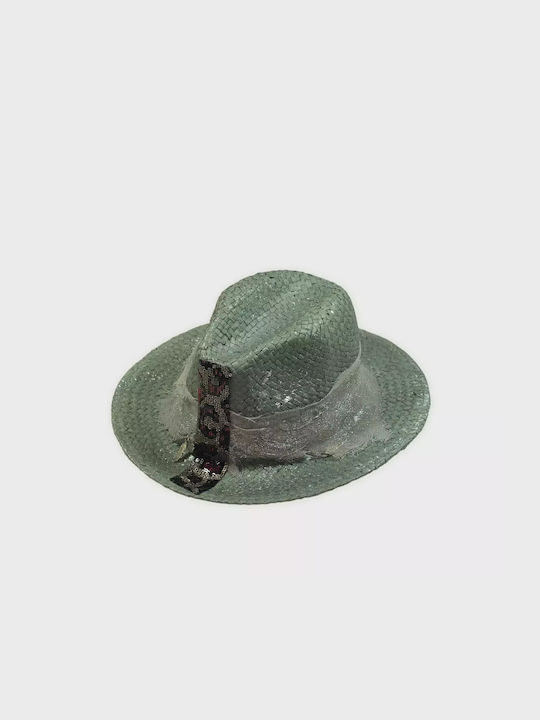 Femei Wicker Pălărie Verde