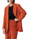 Mexx Long Women's Blazer Orange