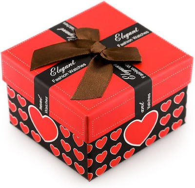 Gift Box A Watch Red Hearts