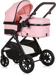 Chipolino Harmony Verstellbar 2 in 1 Baby Kinderwagen Geeignet für Neugeborene Flamingo