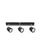 Rabalux Triple Spot with Socket GU10 in Black Color