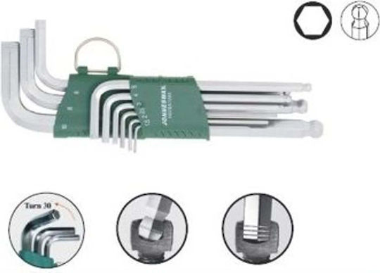 Jonnesway Set 9 Allen Wrenches
