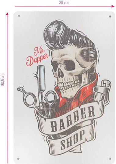Dekorative Plakette Friseur B023