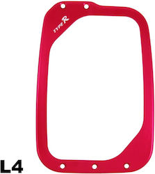 Autoline L4 Schaltknaufrahmen in Rot Farbe