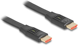 DeLock 81002 HDMI 2.1 Flaches HDMI-Kabel HDMI-Stecker - HDMI-Stecker 2m Schwarz
