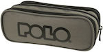 Polo Triple Black 937005-2202 Pencil Case 3 Compartments Grey