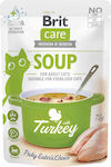 Brit Wet Food for Senior Cats in Pouches with Turkey, Chicken and Liver Grain-Free 75gr