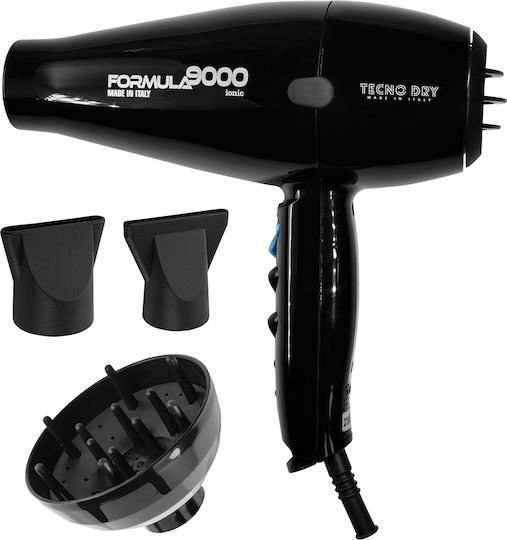 Tecno Dry Ionisch Professioneller Haartrockner mit Diffusor 2650W