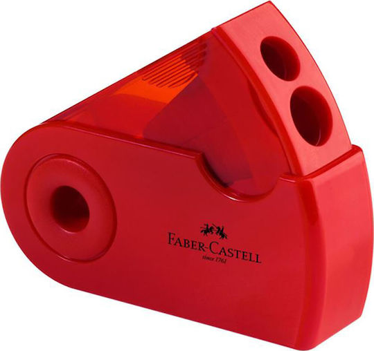 Faber-Castell Ascuțitoare dublă Faber Castell Sleeve roșie