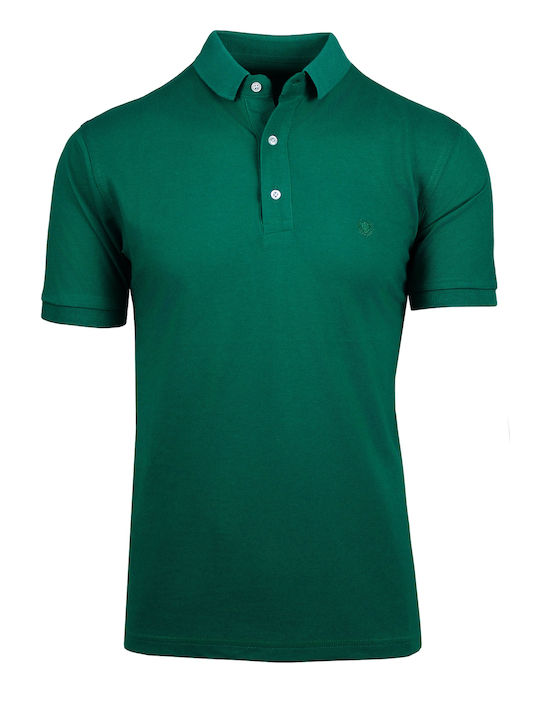 Simenti Men's Short Sleeve Blouse Polo Green