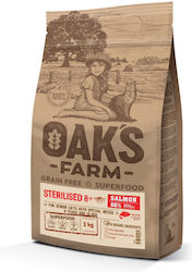 Oak's Farm Grain Free Cat 8+ Sterilised Salmon 400g Oak's Farm Grain Free Cat 8+ Sterilised Salmon 400g