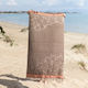 Beach Towel Herringbone Beige Beach Towel 80x150