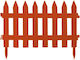 Prosperplast Garden Classic Kunststoffzäune in Orange Farbe x 6.24m
