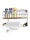 Vilde Wooden Paper Towel Holder Black 32x10x18cm 229060