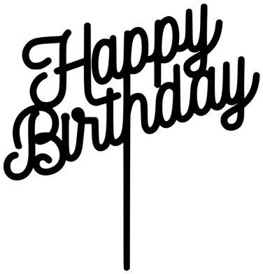 Happy Birthday Sweets Decoration for Party (Various Colours)