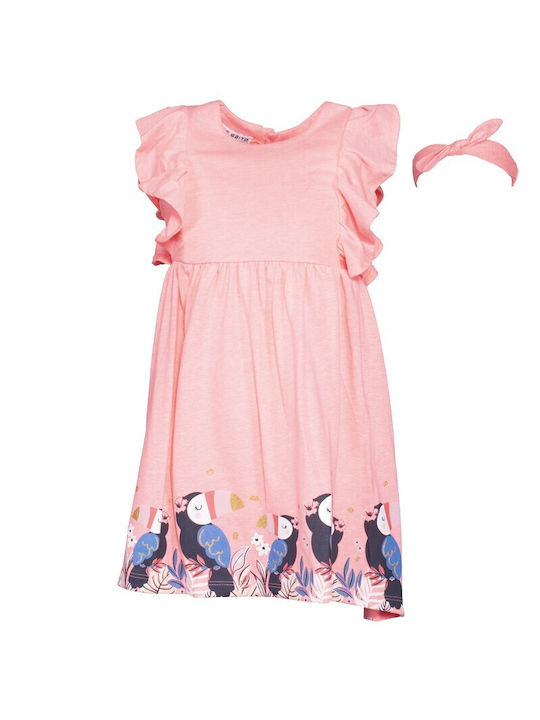 Evita Kids Dress Sleeveless coral