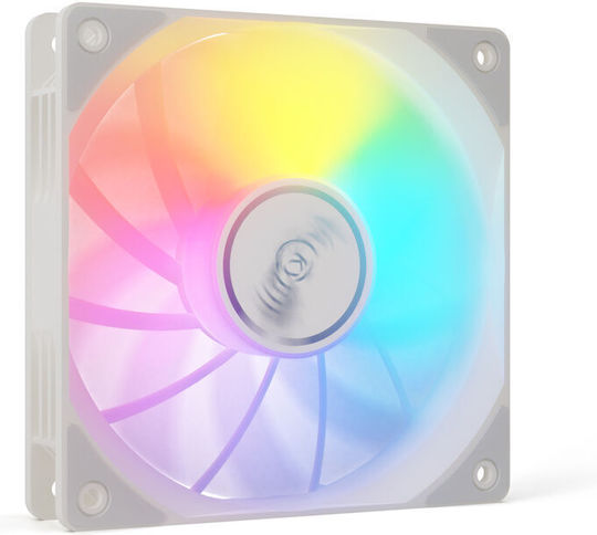 Valkyrie V12F Case Fan 120mm (1850rpm / 75cfm) με ARGB Φωτισμό και Σύνδεση 4-Pin PWM Λευκό