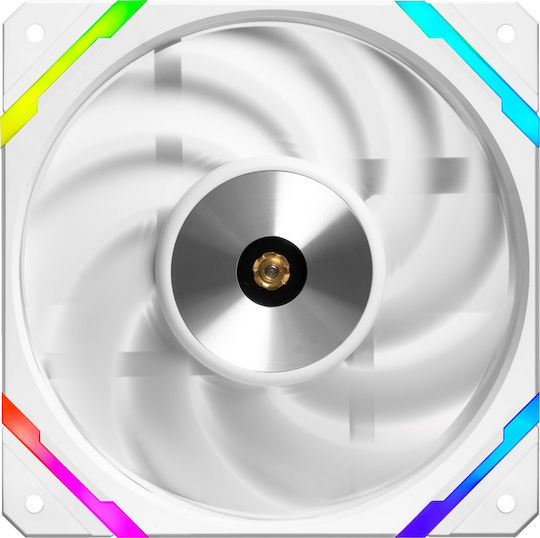 Valkyrie X12 Case Fan 120mm (2150rpm / 80cfm) με ARGB Φωτισμό και Σύνδεση 4-Pin PWM Λευκό