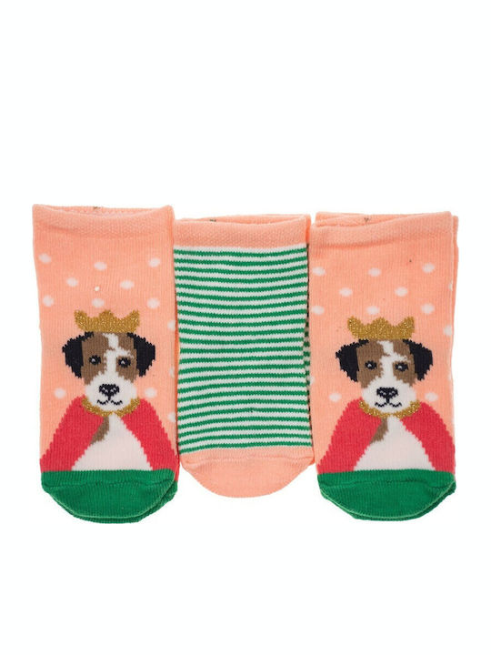 Defne Baby Kids' Socks Salmon 3 Pairs