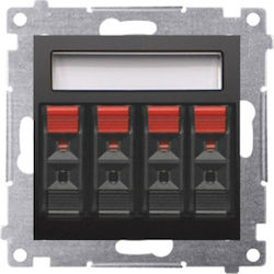 Kontakt-Simon Socket Speakers in Black color DGL34.01/49