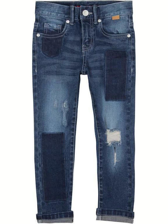 Boboli Pantaloni copii din denim Albastru Stretch