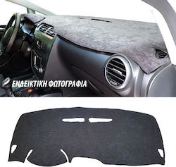 Husă Tablou de Bord Auto Alcantara cu emblemă pentru Fiat Panda Negru Culoare Husă Tablou de Bord Auto Alcantara cu emblemă pentru Fiat Panda Negru Culoare