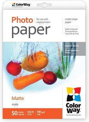 ColorWay Φωτογραφικό Χαρτί Matte A6 (10x15) 190gr/m² για Εκτυπωτές Inkjet 25 Φύλλα