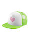 Koupakoupa Kids' Hat Fabric Heart Hidden Msg Green